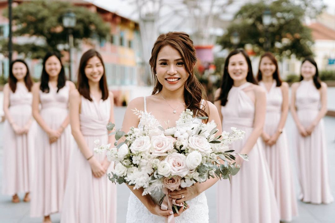 TangYong Makeup bridal package in collaboration with WeddingCrafters, offering bridal gown rental, professional bridal makeup and hairstyling services for weddings in Singapore.