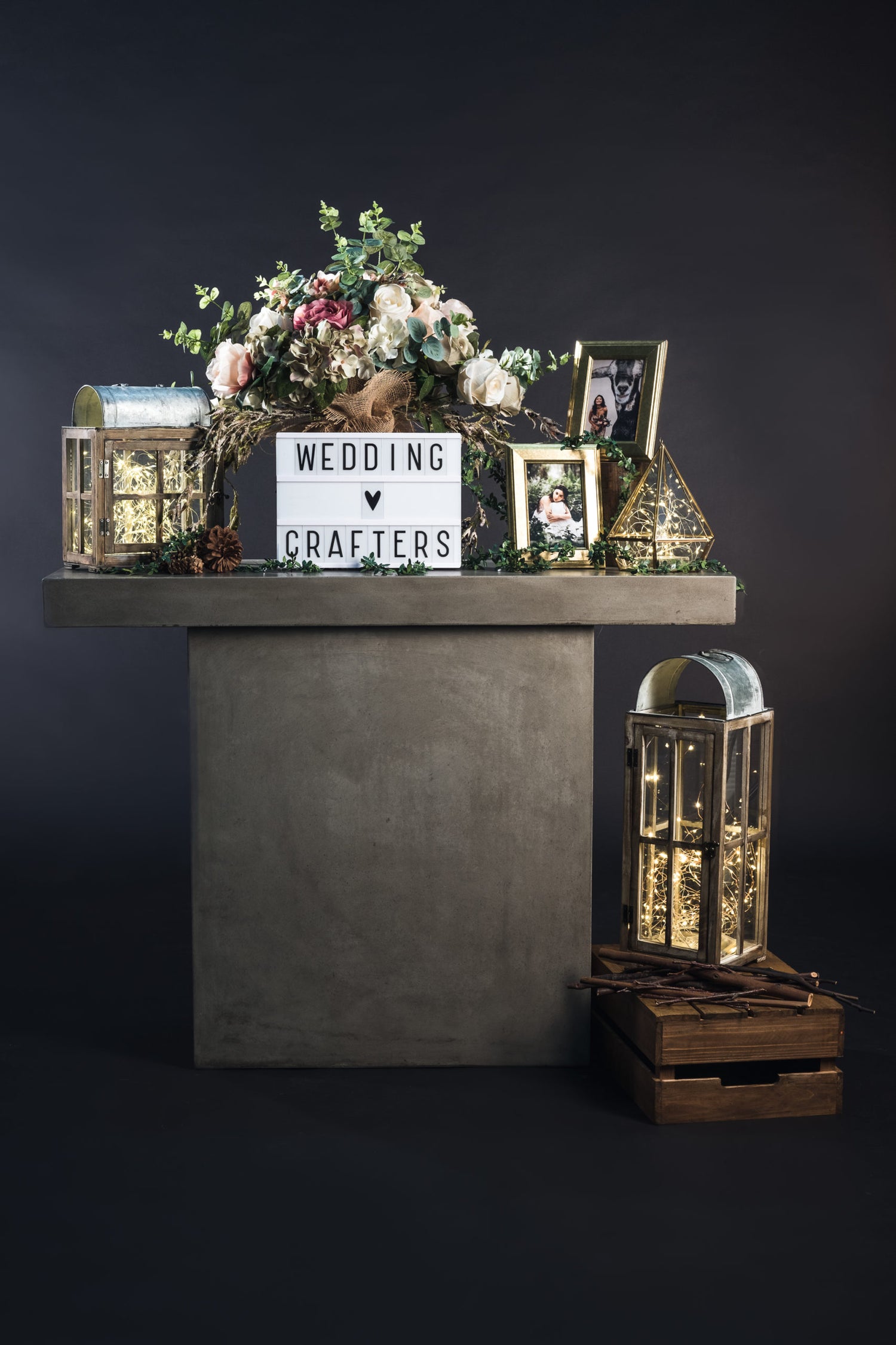 Wedding Prop Set A rustic wedding reception styling by WeddingCrafters